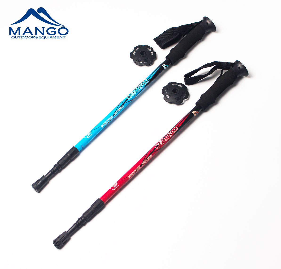 Outdoor 3 section Aluminum 6061 Hiking Pole for Mountain Climbing Stick
