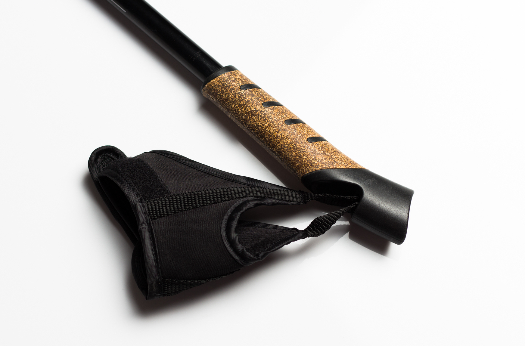 Bag Packed Cork Handle Collapsible Nordic Walking Stick Set (MW1019A